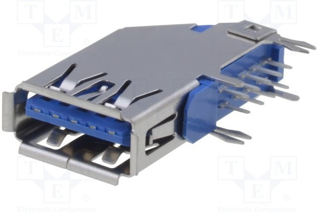 USB-A3-S-RU, Гнездо; USB A; THT; прямой; USB 3.0; позолота USB-A3-S-RU, Гнездо; USB A; THT; прямой; USB 3.0; позолота