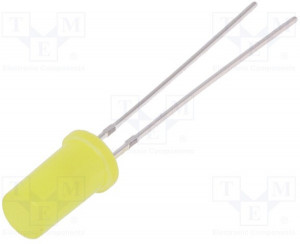 OSYYR25TK4A, LED; 5mm; yellow; 150?220mcd; 180°; Front: flat; 1.8?2.6V OSYYR25TK4A, LED; 5mm; yellow; 150?220mcd; 180°; Front: flat; 1.8?2.6V