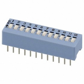 206-12ST, DIP Switches / SIP Switches SPST 12 switch sections
