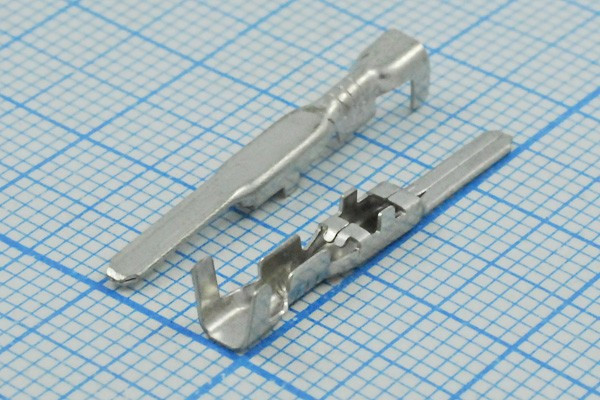 Клемма вилка, 2,2x0,3, 0,5-0,8мм2, луженая
