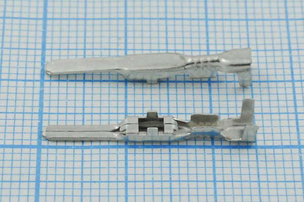 Клемма вилка, 2,2x0,3, 0,5-0,8мм2, луженая