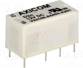 D2N12-360, Реле: электромагнитное, DPDT, Uобмотки: 12ВDC, 0,5A/125ВAC, 3A