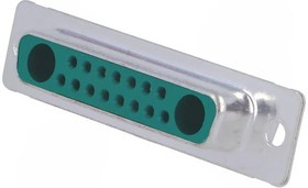 D-Sub socket, 19 pole, 17W2, partially equipped, straight, solder cup, 3017W2SCM99A10X D-Sub socket, 19 pole, 17W2, partially equipped, straight, solder cup, 3017W2SCM99A10X