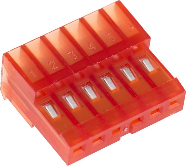 3-640440-6, IDC Connector, 22 AWG, IDC Receptacle, Female, 2.54 мм, 1 Ряд, 6 контакт(-ов), Монтаж на Кабель