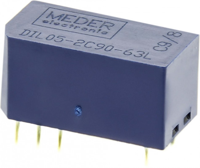 DIL05-2C90-63L, Reed Relays Reed Relay, 2 Form C SPDT-NC 5V Mold DIL