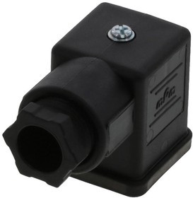 1210230633, Circular DIN Valve Connector, 3Pos, Угловой, DIN Form A, 3 Poles + Ground, 250V AC / 300V DC, 16 А