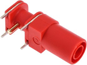 66.9040-22, Red Female Banana Socket, 4 mm Connector, Solder Termination, 24A, 1000V, Gold Plating