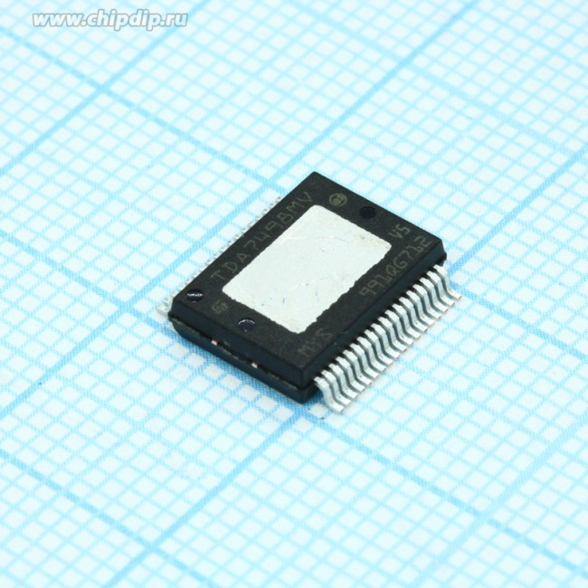 TDA7498MVTR, Audio Amp Speaker 1-CH Mono 100W Class-D 36-Pin PowerSSO EP T/R TDA7498MVTR, Audio Amp Speaker 1-CH Mono 100W Class-D 36-Pin PowerSSO EP T/R