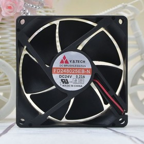 Вентилятор Y.S.Tech FD248025EB-N 80x25мм 24V 2.64W 0.23A OEM5 подш скольжения