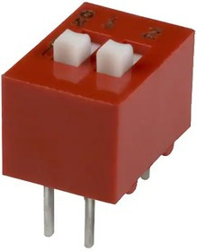 78B02ST, DIP Switches / SIP Switches DIP Switch SPST 2 Pos Tape Seal