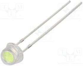 OSG59A5201A-30MA, LED; 5mm; green; 72000?85000mcd; 8°; Front: convex; 2.8?3.4V