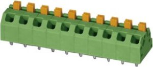 1862550, SPTAF 1/16-5.0-EL Series PCB Terminal Block, 16-Contact, 5mm Pitch, Through Hole Mount, 2-Row 1862550, SPTAF 1/16-5.0-EL Series PCB Terminal Block, 16-Contact, 5mm Pitch, Through Hole Mount, 2-Row