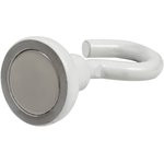 Крючок на неодимовом магните Е16 (М4), белый