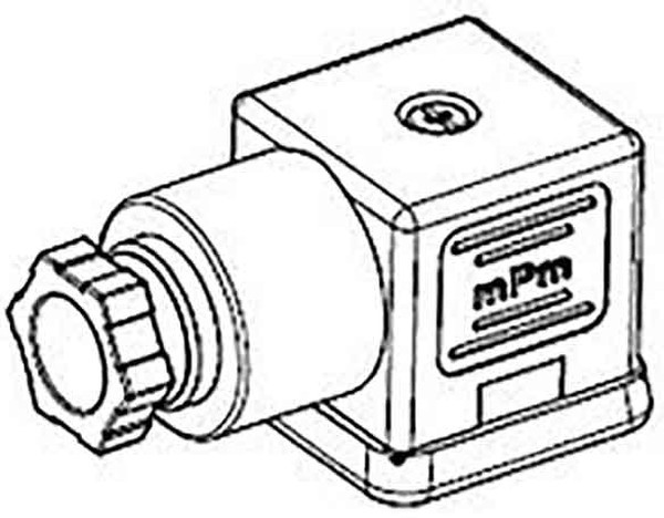 121023-0238, Valve Connector, Socket, 3 Contacts, 250V, 16A, PG9
