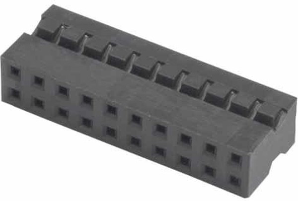 M22-3021000, M22-30 Female Connector Housing, 2mm Pitch, 20 Way, 2 Row