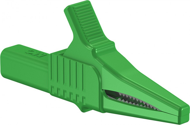 XKK-1001-25, Зажим "крокодил", 32А, 1кВDC, зеленый, Диап.захвата: макс.20мм