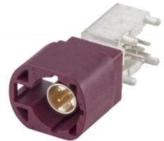 D4S20L-40MA5-D, RF Connectors / Coaxial Connectors Right Angle Plug PCB w/HousingT&amp;R Bviolet