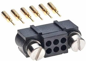 M80-5430805, Power to the Board Datamate J-Tek Male Horiz w/jck scrw 5mm