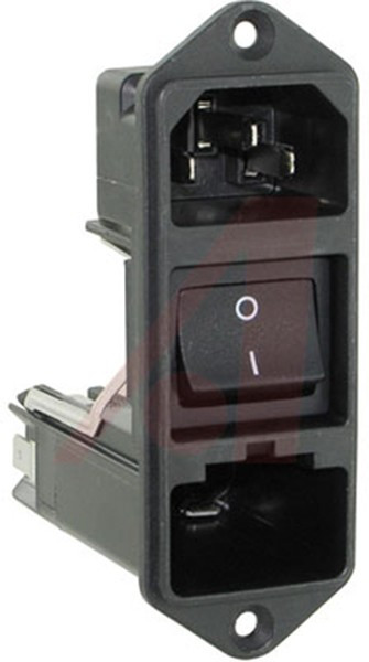 KD14.4101.151, Разъем: питания AC, гнездо, "папа", 10А, 250ВAC, IEC 60320