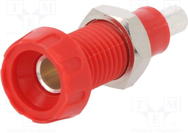 563-0500, Test Sockets 4mm SOCKET RED