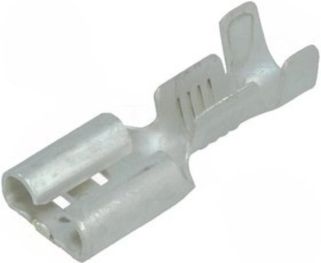 2-160256-2, Quick Disconnect Terminal 13-17AWG Brass RCP 19mm Tin T/R