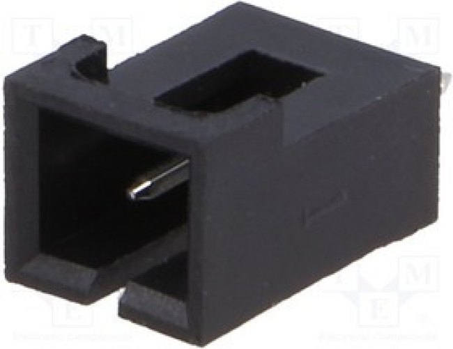 NCDW-02, Гнездо, провод-плата, "папа", 2,54мм, PIN: 2, THT, 2,5А, луженые