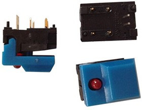 SP86L-A1-9-03, синяя кнопка с красным светодиодом