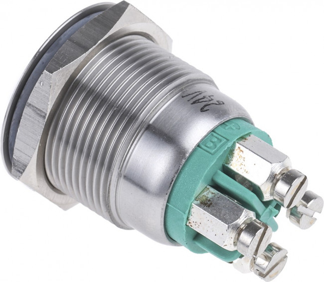 MPI002/TE/GN/24, Переключатель: антивандальный, Пол: 2, SPST-NO, 0,05A/24ВDC, IP66 MPI002/TE/GN/24, Переключатель: антивандальный, Пол: 2, SPST-NO, 0,05A/24ВDC, IP66