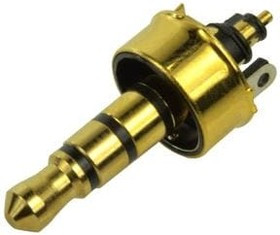 SP-3561G, Phone Connectors audio plug 3.5mm 6 conductor Gold PLT