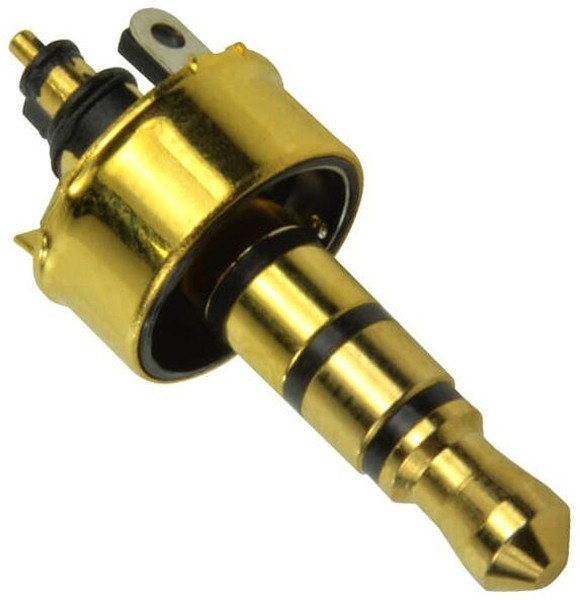 SP-3561G, Phone Connectors audio plug 3.5mm 6 conductor Gold PLT