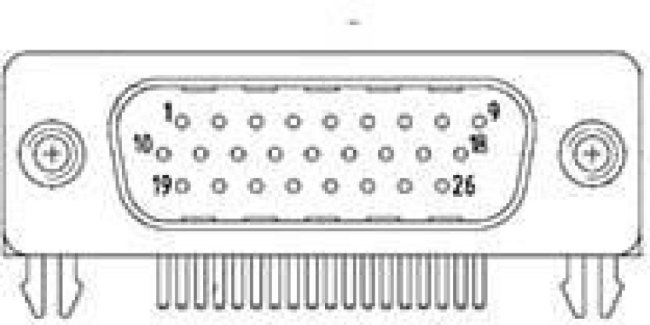 173113-0210, D-Sub High Density Connectors FCT HD DSUB RA PC PLG 62 PN W/CLINCH