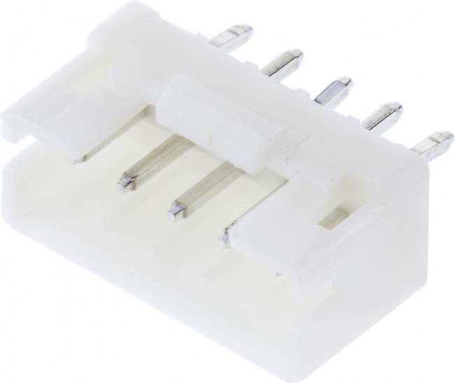 1735446-5, Conn Shrouded Header HDR 5 POS 2mm Solder ST Thru-Hole Bag