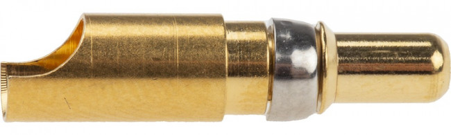 Male Solder D-Sub Connector Power Contact, Gold over Nickel Power, 12 8 AWG