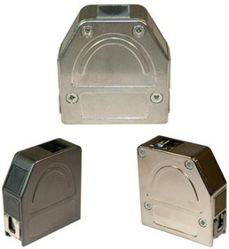 955-037-030R121, D-Sub Backshells 37P 180/30D Qk Lock Die Cast