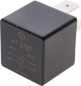 41.3787, Реле электромагнитное 24V 4-х контактное 40А замыкающее ЭНЕРГОМАШ