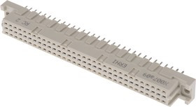223839 / 223839-E, 64 Way 2.54mm Pitch, Type C Class C2, 2 Row, Straight DIN 41612 Connector, Socket