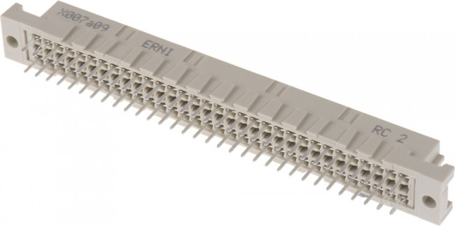 223839 / 223839-E, 64 Way 2.54mm Pitch, Type C Class C2, 2 Row, Straight DIN 41612 Connector, Socket