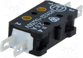 WLK-12, Микропереключатель SNAP ACTION; без рычага; SPST-NO + SPST-NC