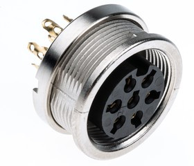 KFV 70, KFV 7 Pole M16 Din Socket, DIN EN 60529, 5A, 250 V ac IP40, Female, Panel Mount KFV 70, KFV 7 Pole M16 Din Socket, DIN EN 60529, 5A, 250 V ac IP40, Female, Panel Mount