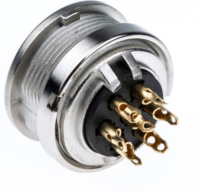 KFV 70, KFV 7 Pole M16 Din Socket, DIN EN 60529, 5A, 250 V ac IP40, Female, Panel Mount KFV 70, KFV 7 Pole M16 Din Socket, DIN EN 60529, 5A, 250 V ac IP40, Female, Panel Mount