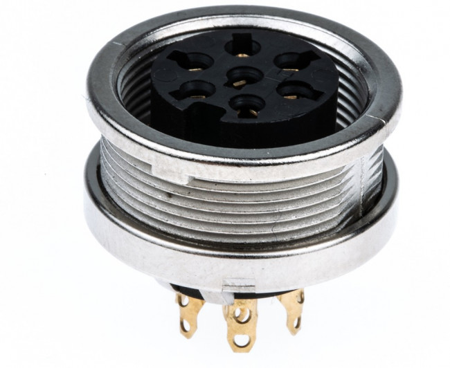 KFV 70, KFV 7 Pole M16 Din Socket, DIN EN 60529, 5A, 250 V ac IP40, Female, Panel Mount KFV 70, KFV 7 Pole M16 Din Socket, DIN EN 60529, 5A, 250 V ac IP40, Female, Panel Mount