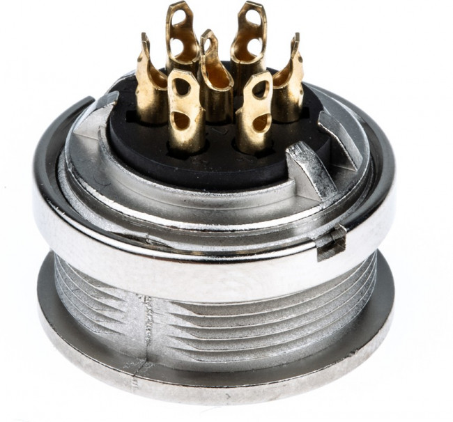 KFV 70, KFV 7 Pole M16 Din Socket, DIN EN 60529, 5A, 250 V ac IP40, Female, Panel Mount KFV 70, KFV 7 Pole M16 Din Socket, DIN EN 60529, 5A, 250 V ac IP40, Female, Panel Mount