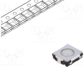 EVQQ2M01W, Микропереключатель TACT, SPST, Пол: 2, 0,02A/15ВDC, SMT, нет, 1,3Н