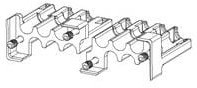 1996373-2, Rack &amp; Panel Connectors 12P KIT BKSHL PLUG