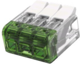 3-2834245-1, Клемма 3-проводная 0,2-4,0 кв. мм 16А/600V