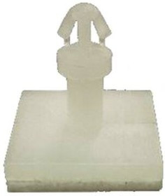 CBABS215A, Standoffs &amp; Spacers CB ADHESIVE BASE SUPPORT:NYL NATURAL, CBHOLE.11"THICK. 04-.06"L.250"