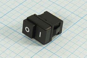 Переключатель кнопочный, 220В, 6.0А, 2-ON-OFF, черный, контакты 2T, KDC3-102B Переключатель кнопочный, 220В, 6.0А, 2-ON-OFF, черный, контакты 2T, KDC3-102B