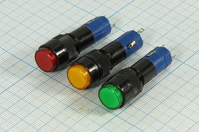 Выключатель кнопочный с фиксацией SPST, OFF-ON зелёный с подсветкой, 220В/1А; №10287G ПКн\250\ 1,0\SPST\d12\чер\ ILзелСд2В\\5C\HS-207G\