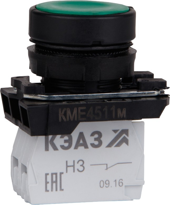 Кнопка КМЕ4501м-красный- 0но+1нз-цилиндр-IP54 КЭАЗ 273452