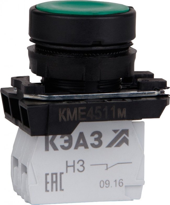 Кнопка КМЕ4501м-красный- 0но+1нз-цилиндр-IP54 КЭАЗ 273452